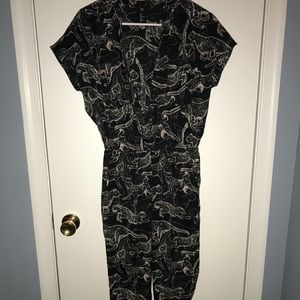 Jumpsuit with animal print